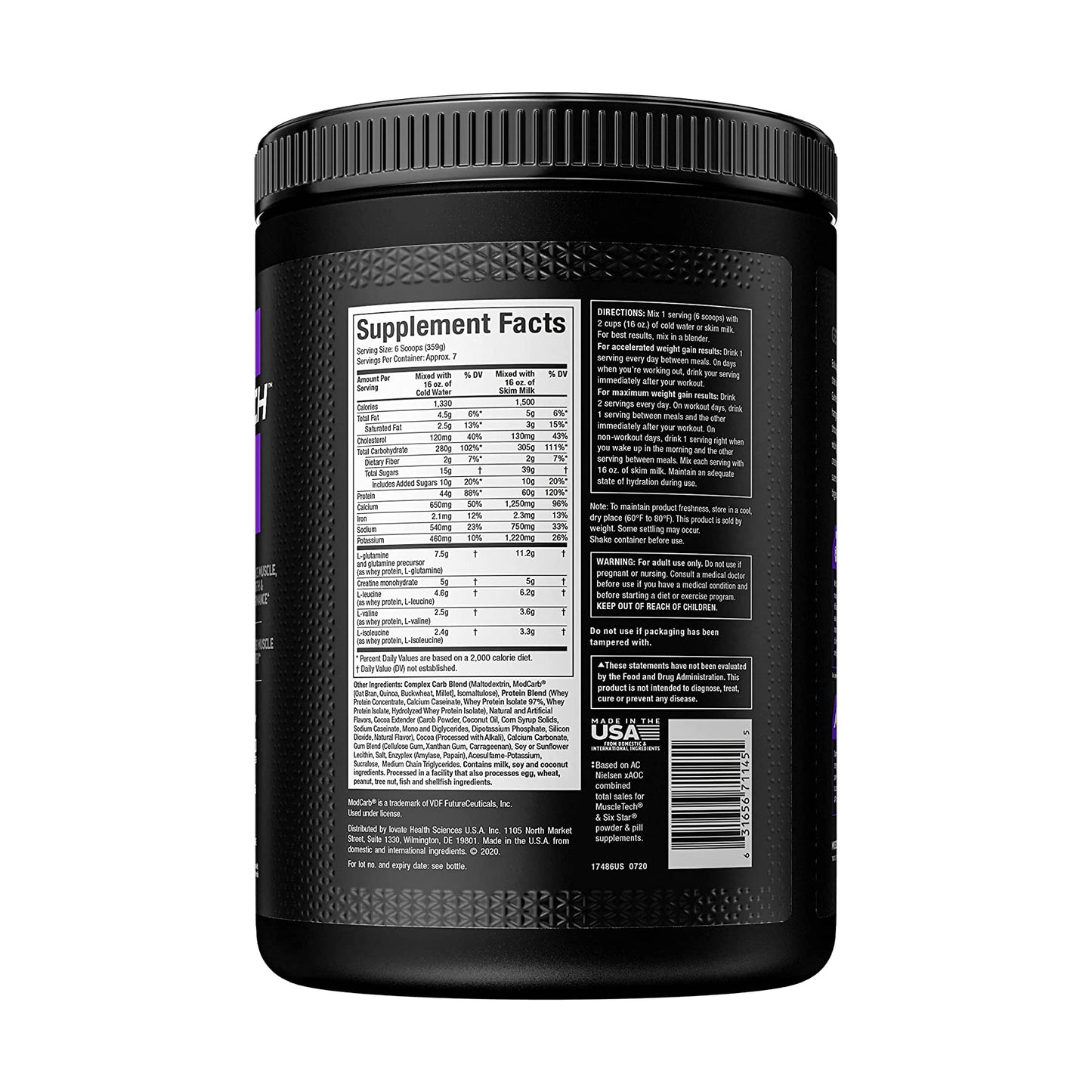 MUSCLETECH™ 100% MASS GAINER